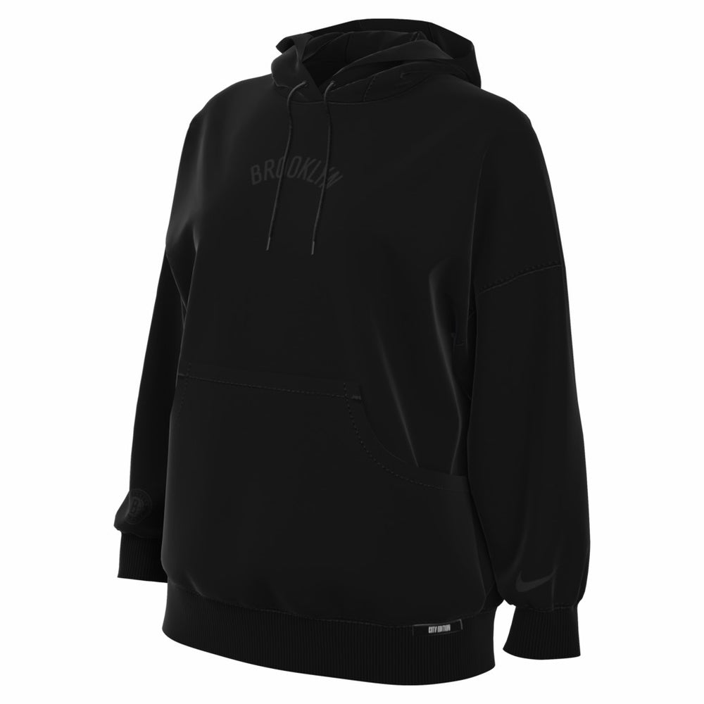 Brooklyn Nets Women's 2025/26 City Edition Remix Premium Fleece Hoodie Black | Nike outlet