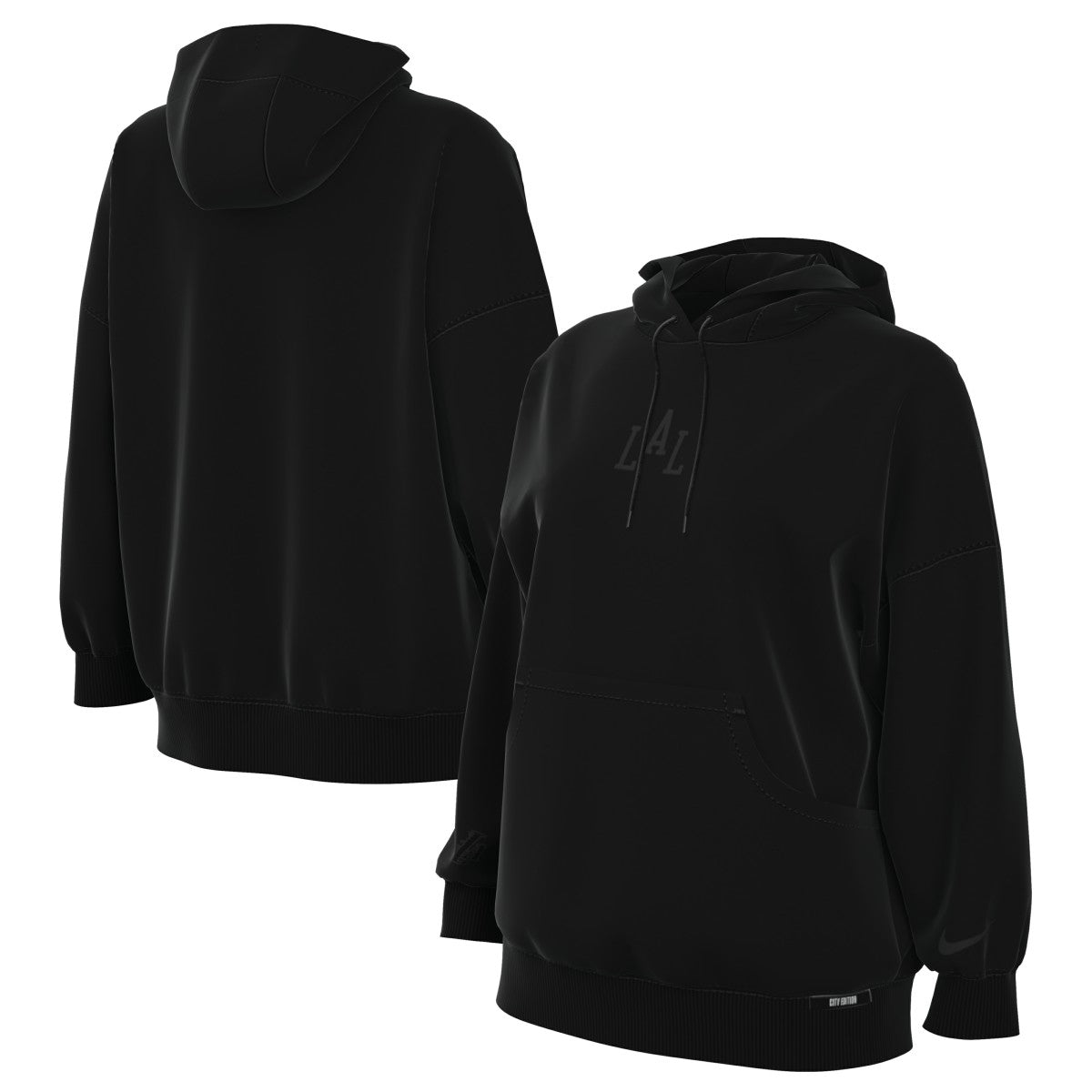 Los Angeles Lakers Women's 2025/26 City Edition Remix Premium Fleece Hoodie Black | Nike for sale