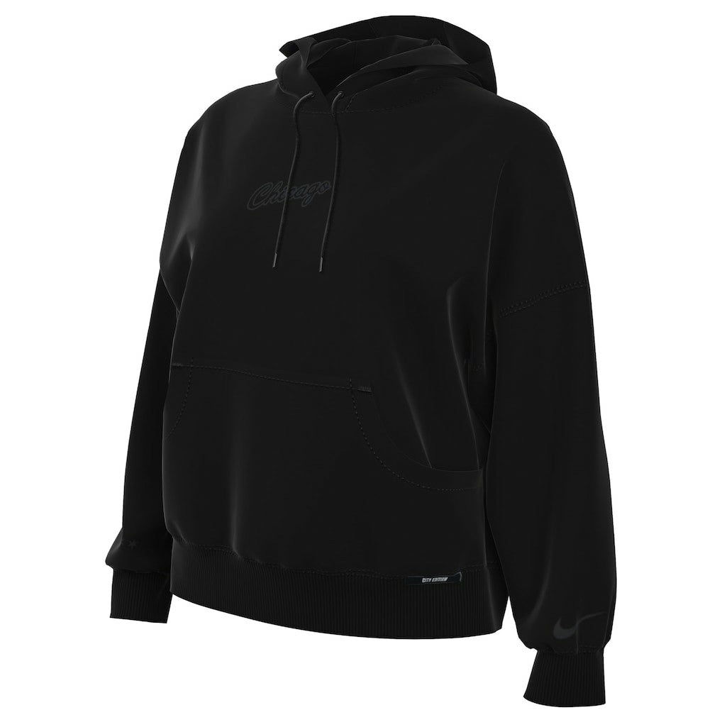 Chicago Bulls Women's 2025/26 City Edition Remix Premium Fleece Hoodie Black | Nike outlet