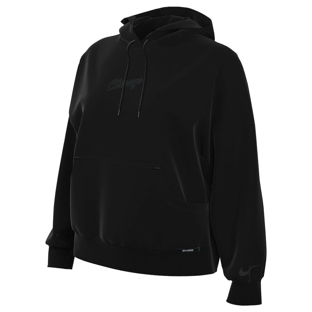 Chicago Bulls Women's 2025/26 City Edition Remix Premium Fleece Hoodie Black | Nike outlet