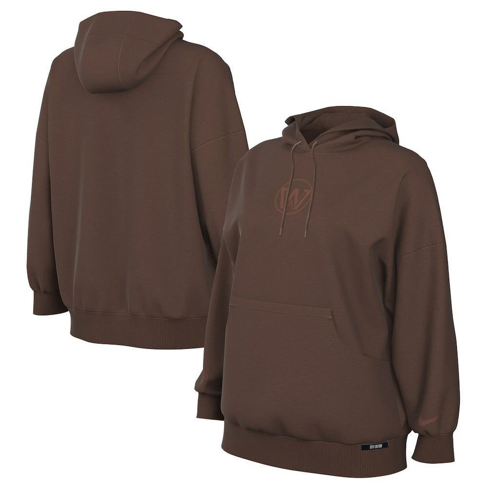 Golden State Warriors Women's 2025/26 City Edition Remix Premium Fleece Hoodie for sale Brown | Nike