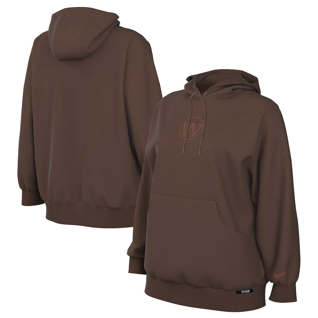 Golden State Warriors Women's 2025/26 City Edition Remix Premium Fleece Hoodie for sale Brown | Nike
