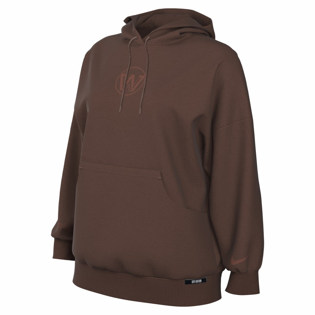 Golden State Warriors Women's 2025/26 City Edition Remix Premium Fleece Hoodie for sale Brown | Nike