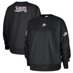 Philadelphia 76ers Women's Classic Edition Hardwood Classics Premium Phoenix Fleece Sweatshirt Black | Nike