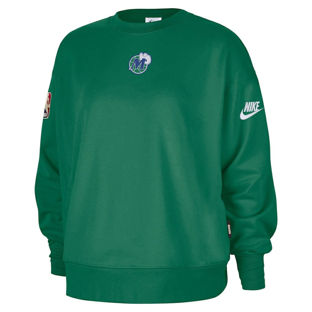 Dallas Mavericks Women's Classic Edition Hardwood Classics Premium Phoenix Fleece Sweatshirt for sale Green | Nike for sale