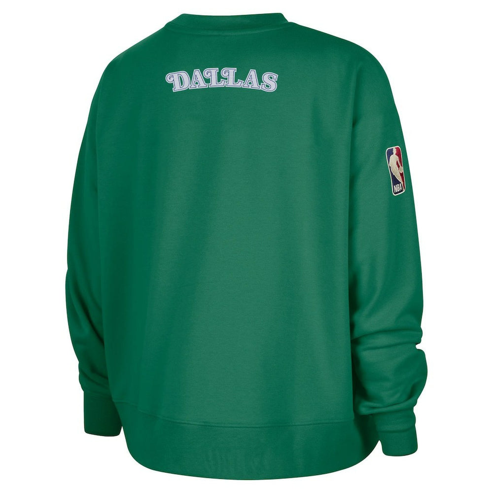 Dallas Mavericks Women's Classic Edition Hardwood Classics Premium Phoenix Fleece Sweatshirt for sale Green | Nike for sale