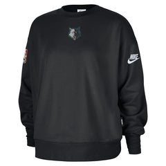 Minnesota Timberwolves Women's Classic Edition Hardwood Classics Premium Phoenix Fleece Sweatshirt Black | Nike Lifestyle