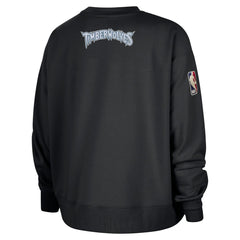 Minnesota Timberwolves Women's Classic Edition Hardwood Classics Premium Phoenix Fleece Sweatshirt Black | Nike Lifestyle