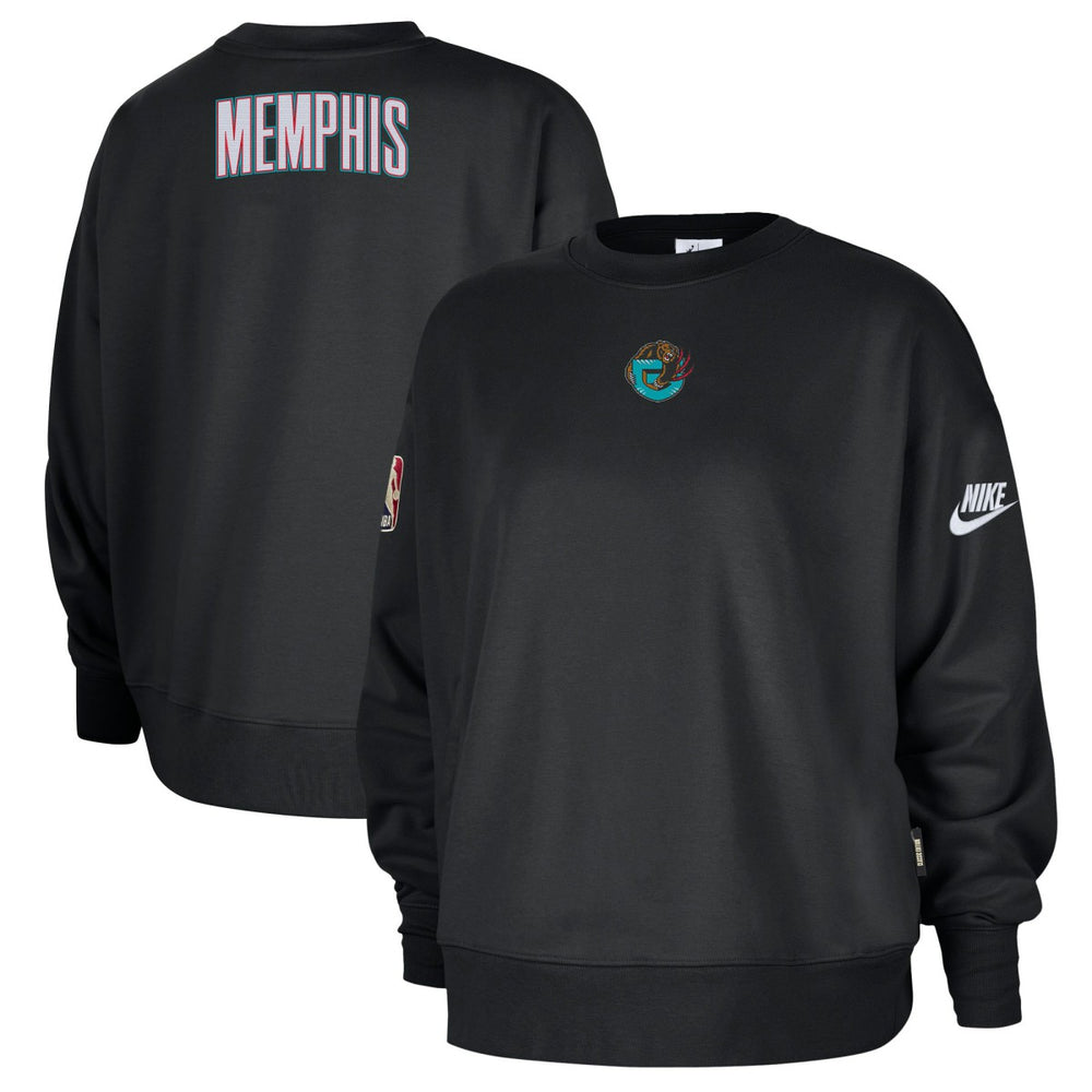 Memphis Grizzlies Women's Classic Edition Hardwood Classics Premium Phoenix Fleece Sweatshirt Black | Nike