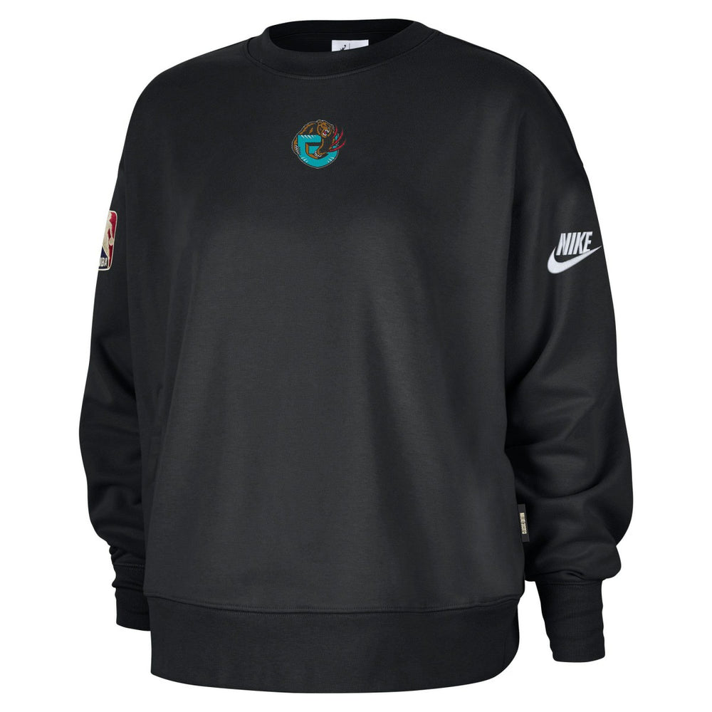 Memphis Grizzlies Women's Classic Edition Hardwood Classics Premium Phoenix Fleece Sweatshirt Black | Nike