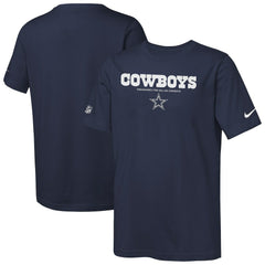 Nike Dallas Cowboys Youth Sideline Team Issue T-Shirt Navy