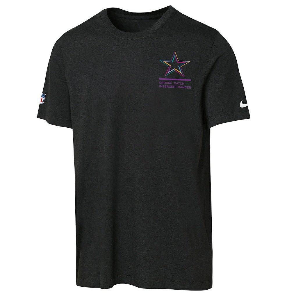 Nike Dallas Cowboys Youth 2025 NFL Crucial Catch Tri-Blend Dri-FIT T-Shirt Black