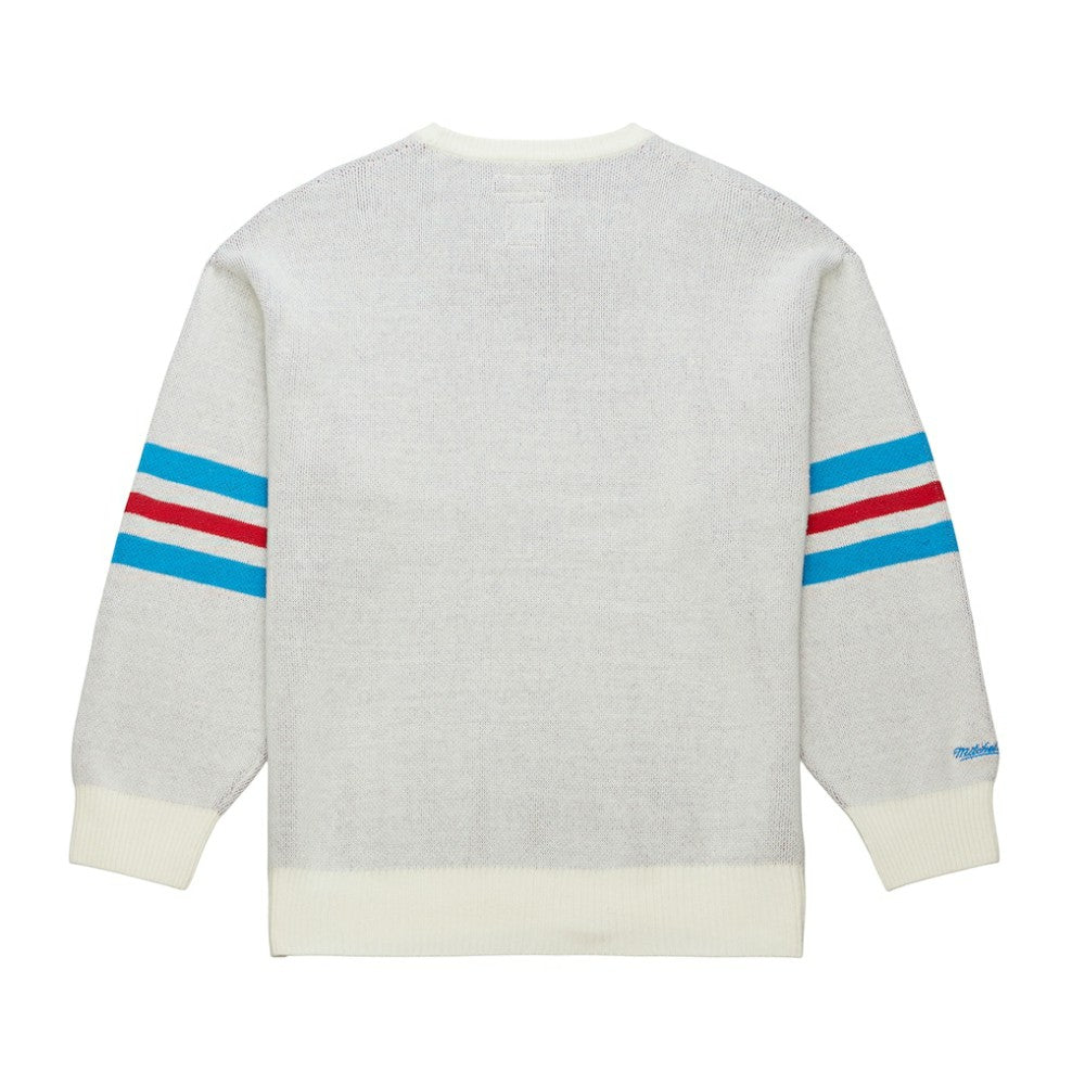 New York Rangers Mitchell & Ness Centennial Retro Logo Sweater - Cream - NHL 202936278