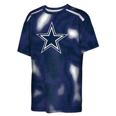 Dallas Cowboys Outerstuff Youth End Zone Dri-Tek T-Shirt Navy