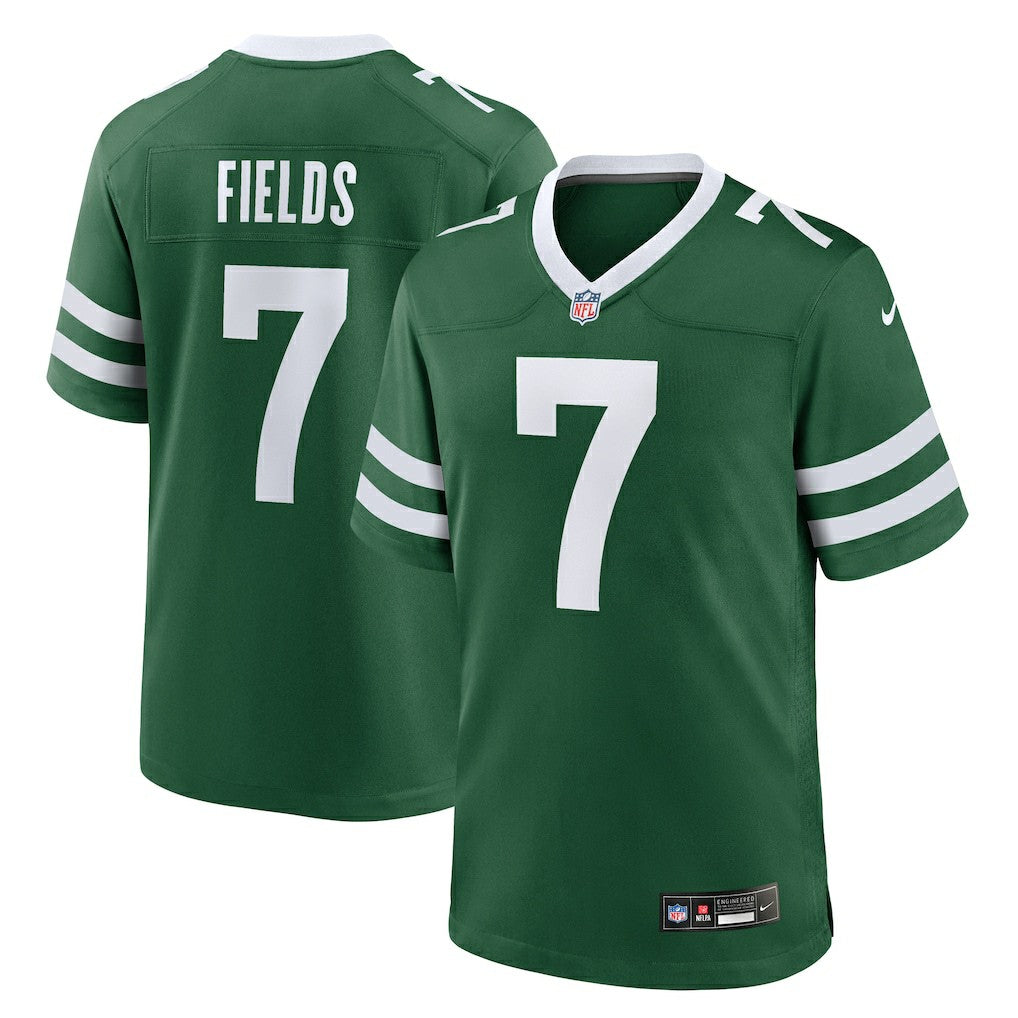 Nike Justin Fields New York Jets Game Player Jersey Legacy Green