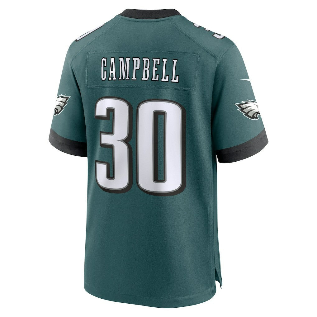 Nike Jihaad Campbell Philadelphia Eagles 2025 NFL Draft First Round Pick Game Jersey Green