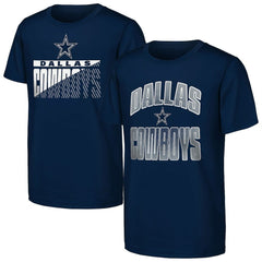 Dallas Cowboys Outerstuff Youth Never Quit 2-Pack T-Shirt Set Navy