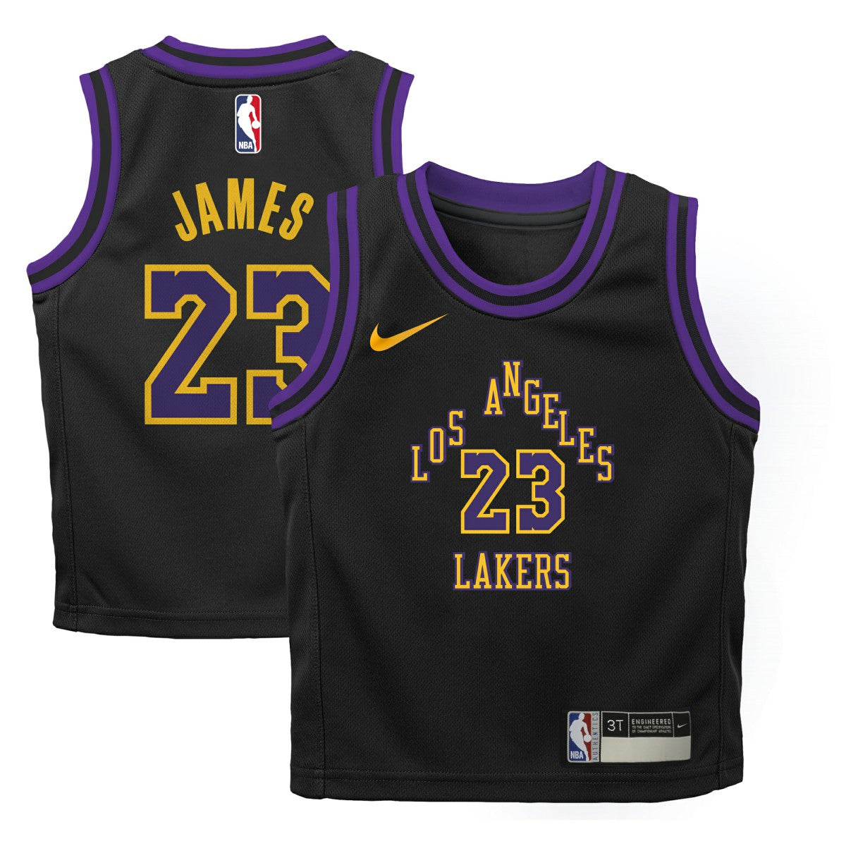 LeBron James Los Angeles Lakers Preschool 2025/26 City Edition Swingman Jersey Black | Nike Near Me