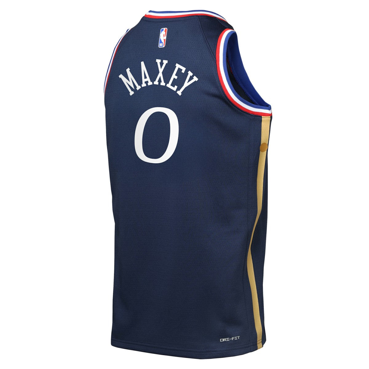 Tyrese Maxey Philadelphia 76ers Youth 2025/26 City Edition Swingman Jersey Navy | Nike Near Me