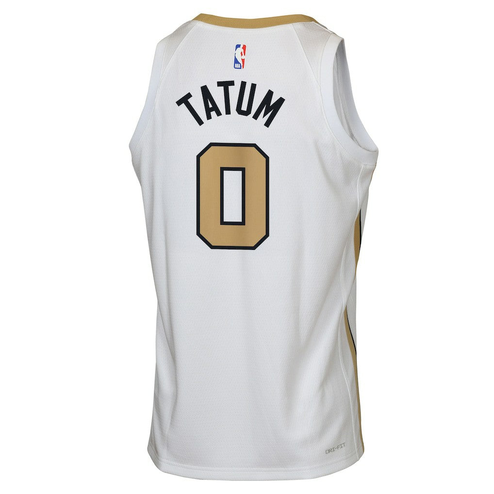 Jayson Tatum Boston Celtics Youth 2025/26 City Edition Swingman Jersey White | Nike discount