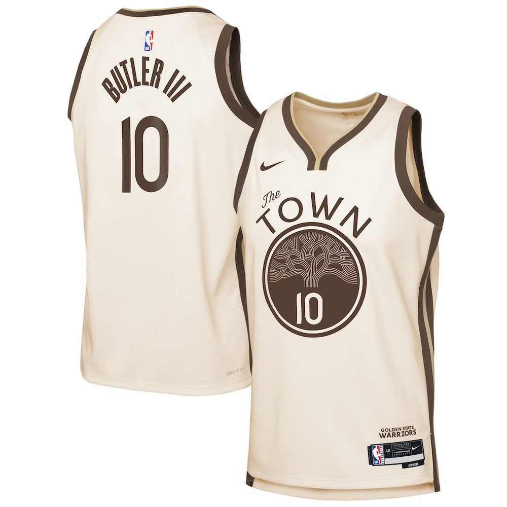 Jimmy Butler III Golden State Warriors Youth 2025/26 City Edition Swingman Jersey for sale Tan | Nike for sale