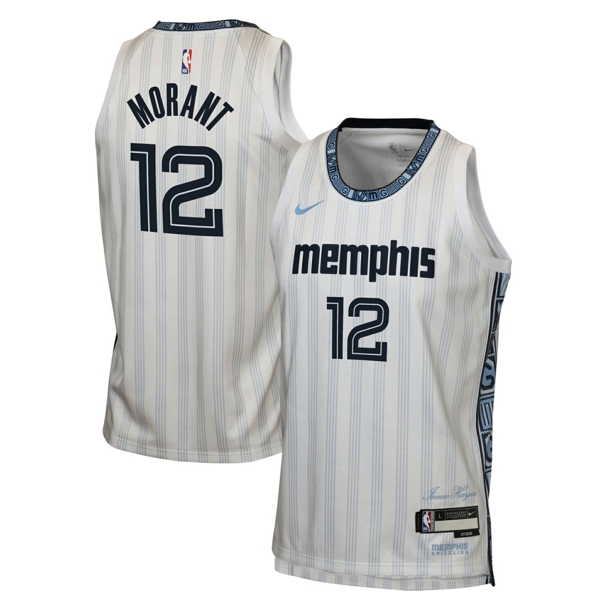 Ja Morant Memphis Grizzlies Youth 2025/26 City Edition Swingman Jersey White | Nike outlet