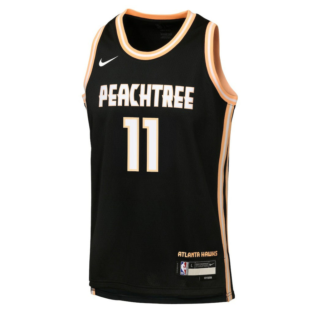 Trae Young Atlanta Hawks Youth 2025/26 City Edition Swingman Jersey Black | Nike Lifestyle