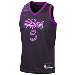 Anthony Edwards Minnesota Timberwolves Youth 2025/26 City Edition Swingman Jersey Purple | Nike Near Me