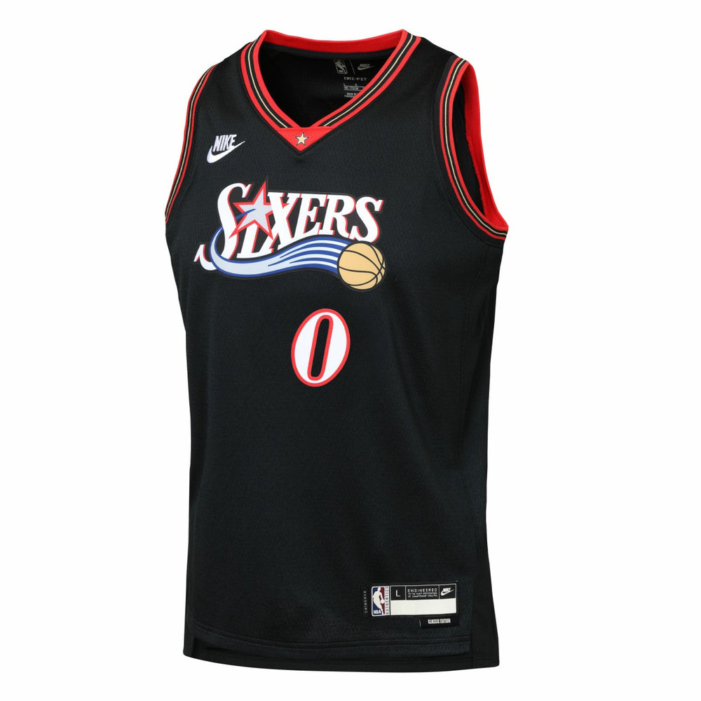 Tyrese Maxey Philadelphia 76ers Youth Swingman Jersey Classic Edition Black | Nike for sale