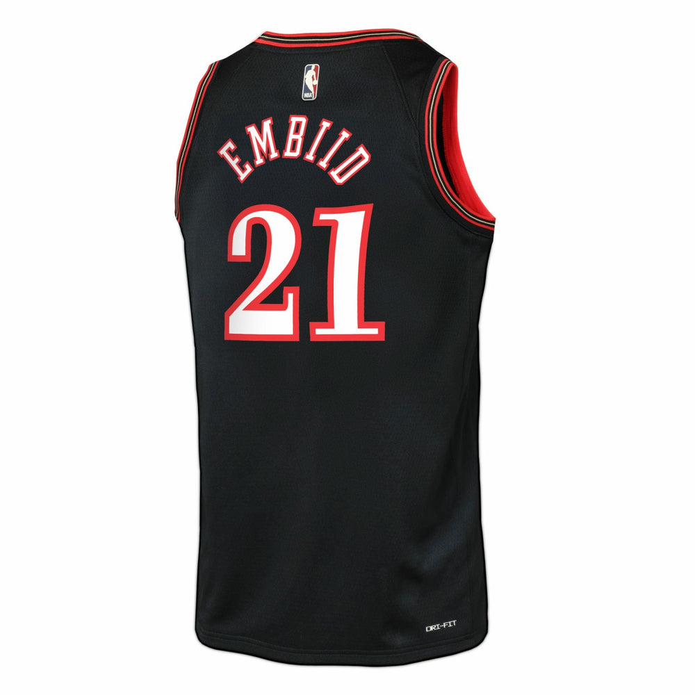 Joel Embiid Philadelphia 76ers Youth Swingman Jersey Classic Edition Black | Nike outlet