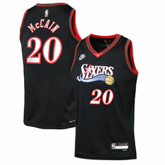 Jared McCain Philadelphia 76ers Youth Swingman Jersey Classic Edition Black | Nike
