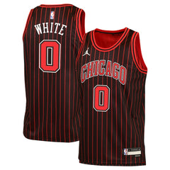 Coby White Chicago Bulls Jordan Brand Youth Swingman Jersey Statement Editi- Black