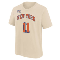 Jalen Brunson New York Knicks Youth 2025/26 City Edition Name & Number T-Shirt Cream | Nike US