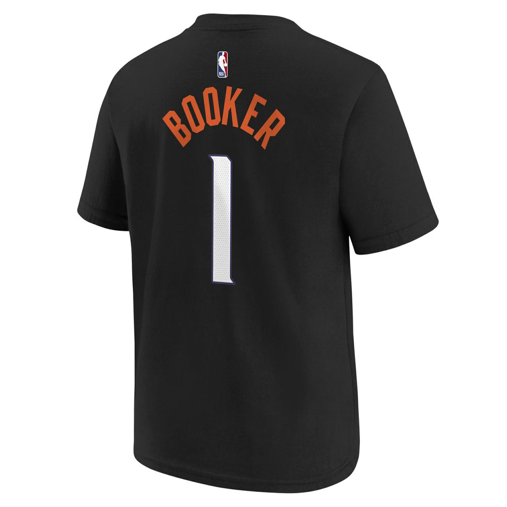 Devin Booker Phoenix Suns Youth 2025/26 City Edition Name & Number T-Shirt Black | Nike Lifestyle
