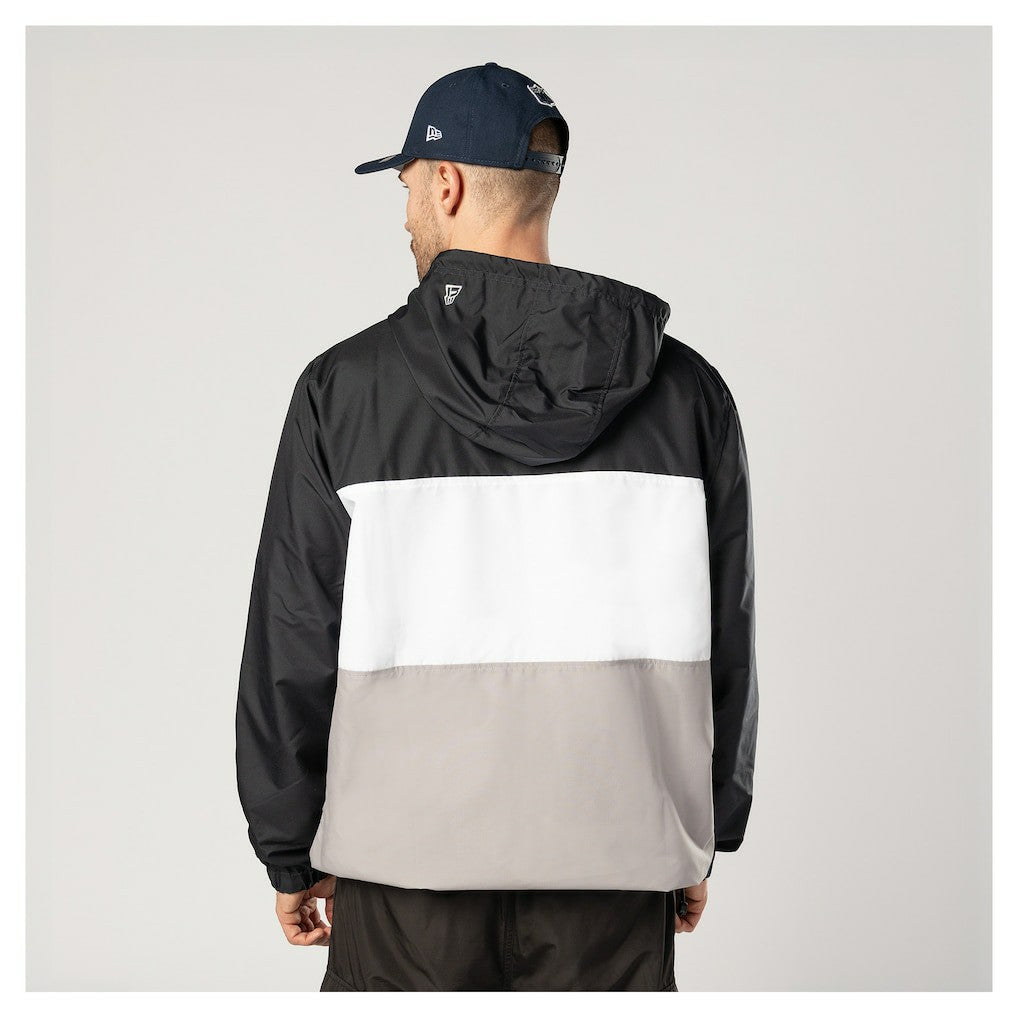 Dallas Cowboys New Era Ripstop Quarter-Zip Hooded Windbreaker Navy