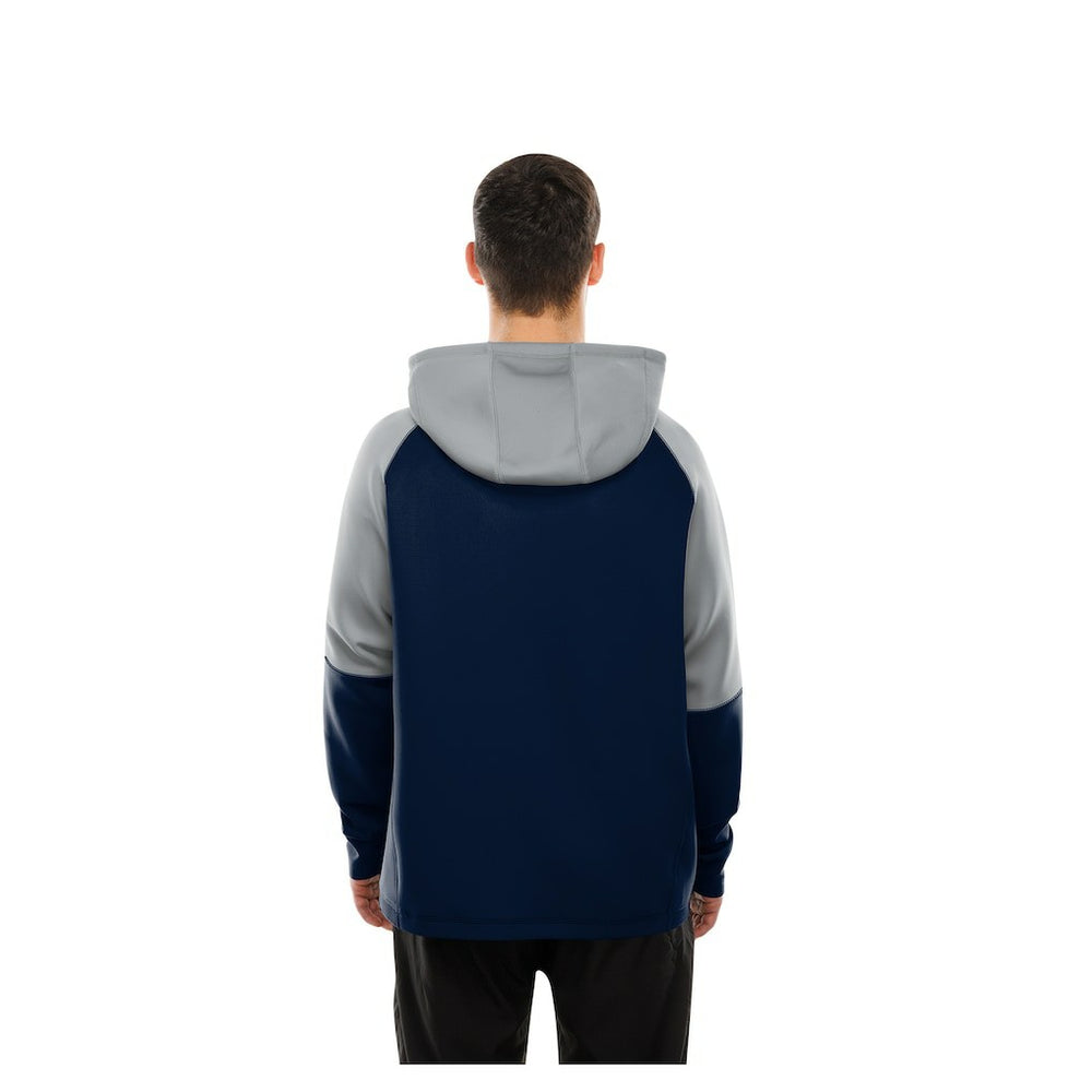 Dallas Cowboys New Era Combine Authentic Color Block Raglan Pullover Hoodie Navy