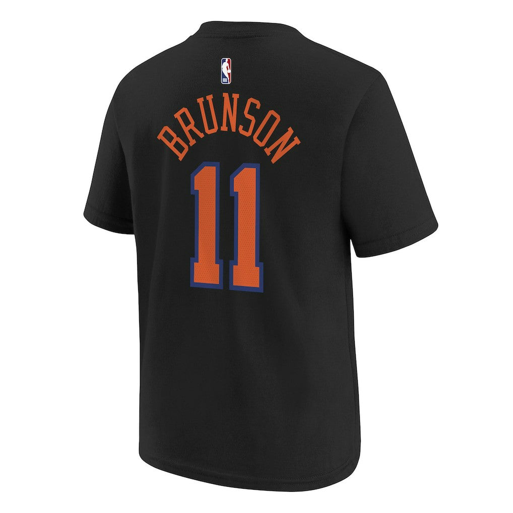 Jalen Brunson New York Knicks Jordan Brand Youth Statement Edition Name & Number T-Shirt Black