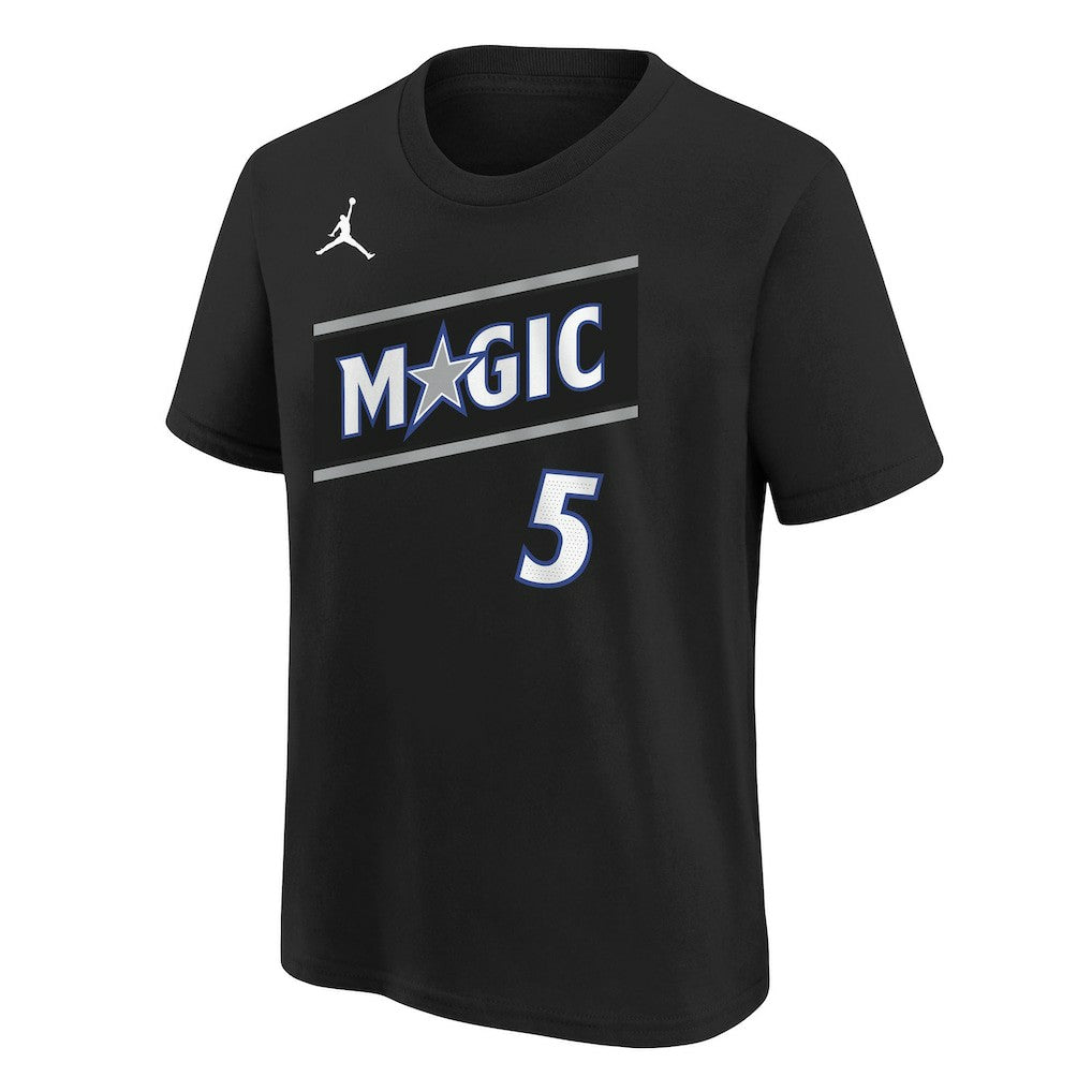 Paolo Banchero Orlando Magic Jordan Brand Youth Statement Edition Name & Number T-Shirt Black