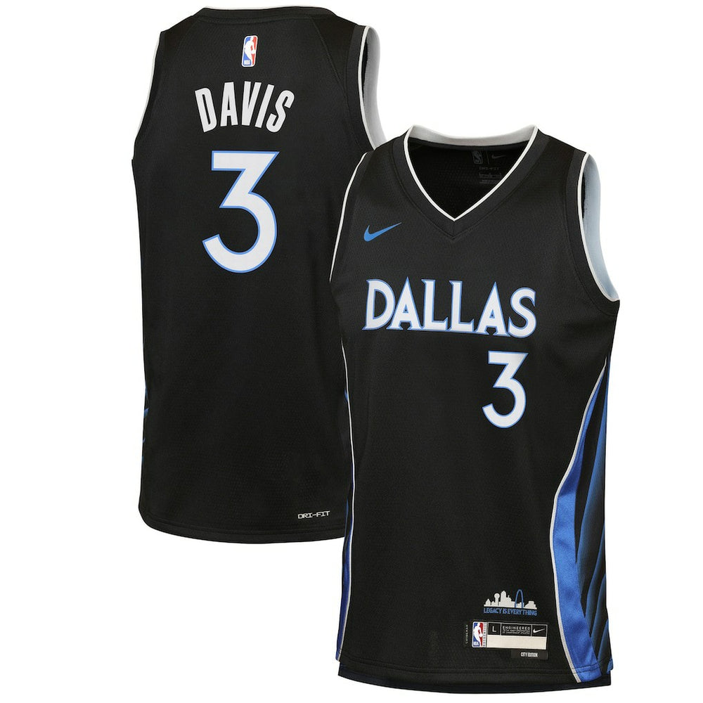 Anthony Davis Dallas Mavericks Youth 2025/26 City Edition Swingman Jersey for sale Black | Nike Lifestyle