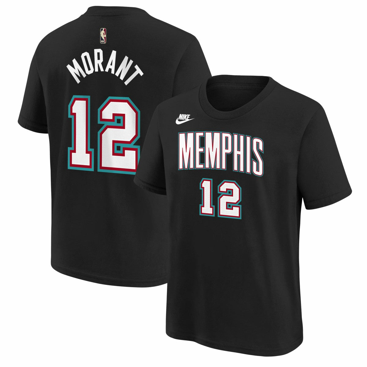 Ja Morant Memphis Grizzlies Youth Name & Number T-Shirt Classic Edition Black | Nike for sale