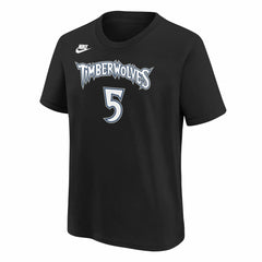 Anthony Edwards Minnesota Timberwolves Youth Name & Number T-Shirt Classic Edition Black | Nike US