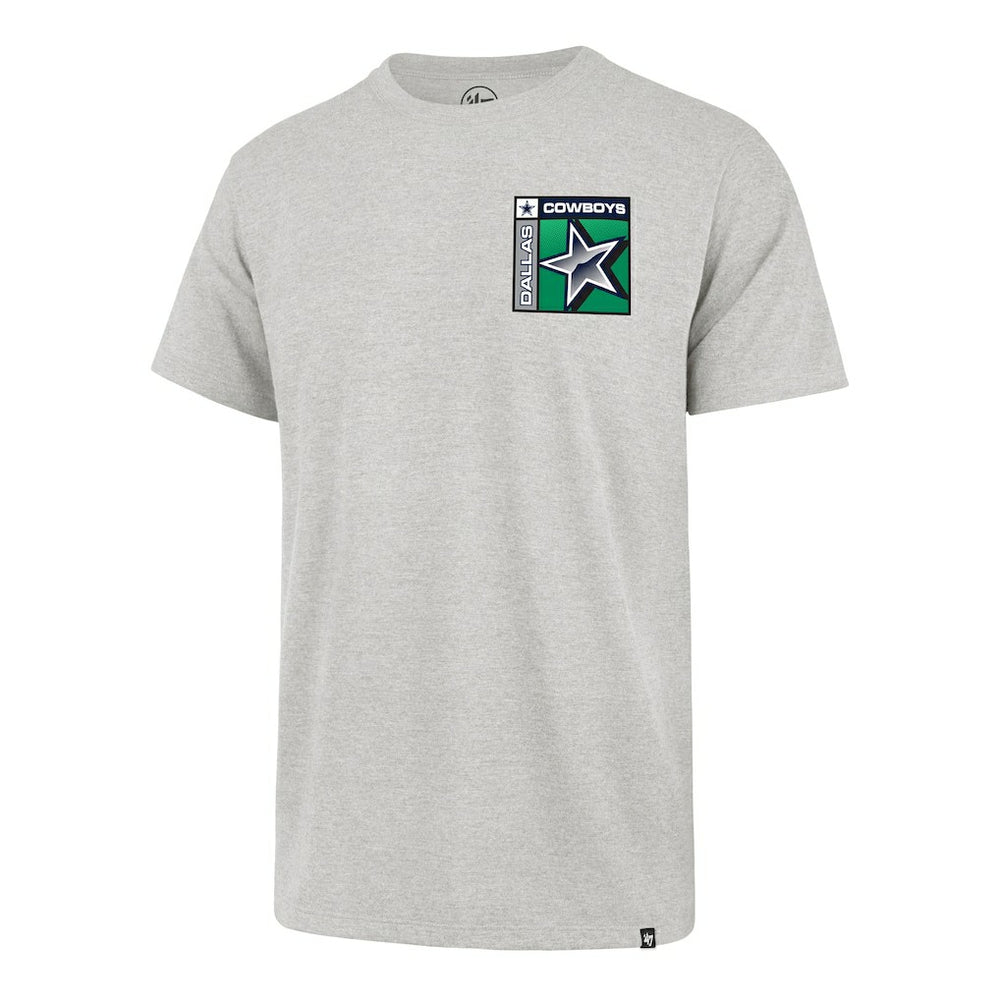 47 brand Dallas Cowboys '47 Chrome Plate Franklin T-Shirt Heather Gray