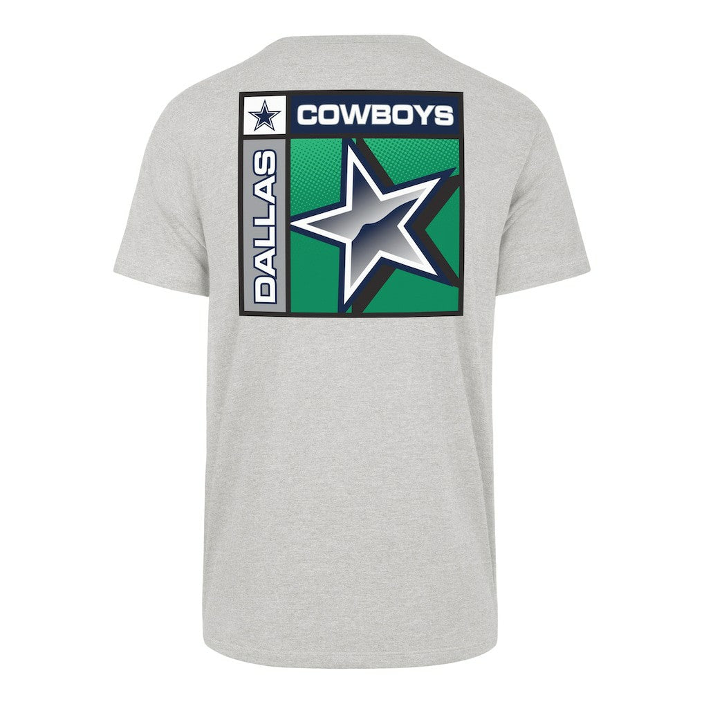 47 brand Dallas Cowboys '47 Chrome Plate Franklin T-Shirt Heather Gray