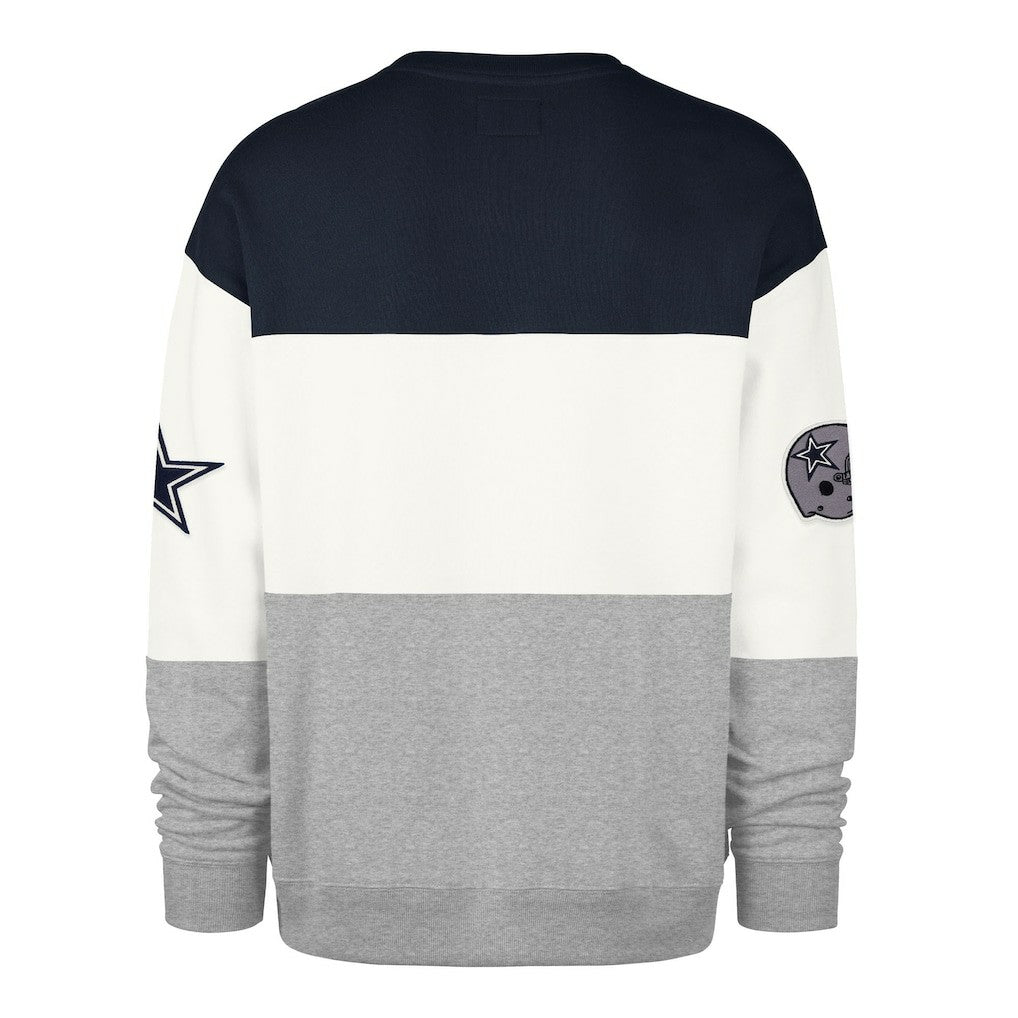 47 brand Dallas Cowboys '47 Breeze Maximalist Sweatshirt Navy/Gray