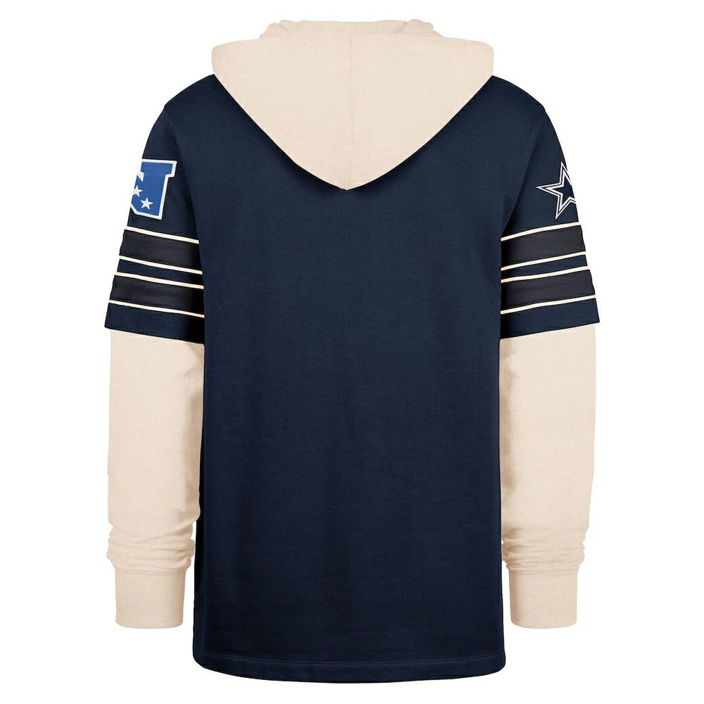 47 brand Dallas Cowboys '47 Split Zone Cornerback Duo Hoodie Navy