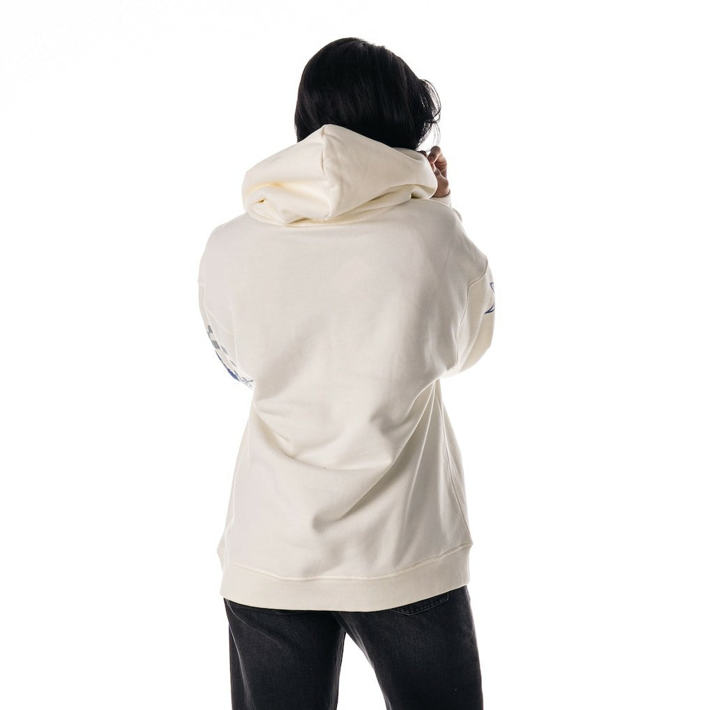 Dallas Cowboys The Wild Collective Unisex Stacked Graphic Sleeve Fleece Hoodie White
