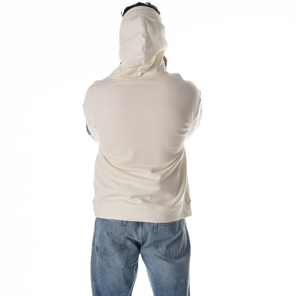 Dallas Cowboys The Wild Collective Unisex Stacked Graphic Sleeve Fleece Hoodie White
