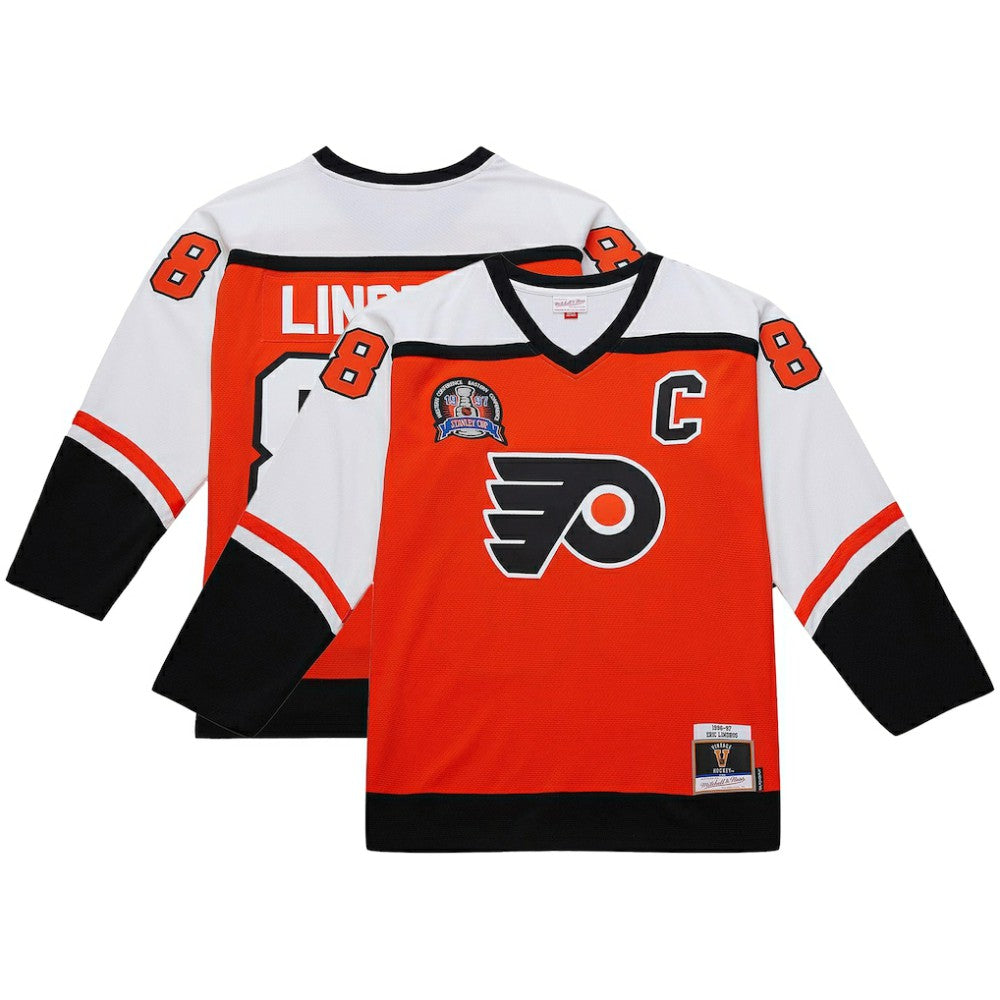 Eric Lindros Philadelphia Flyers Mitchell & Ness Big & Tall 1996-97 Blue Line 2.0 Jersey - Orange - NHL 202945400