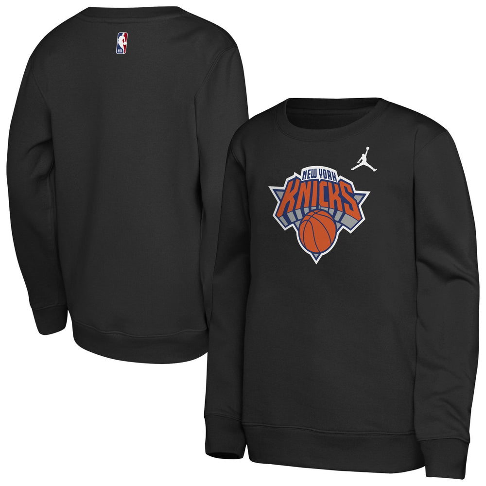 New York Knicks Jordan Brand Youth Courtside Statement Edition Sweatshirt Black
