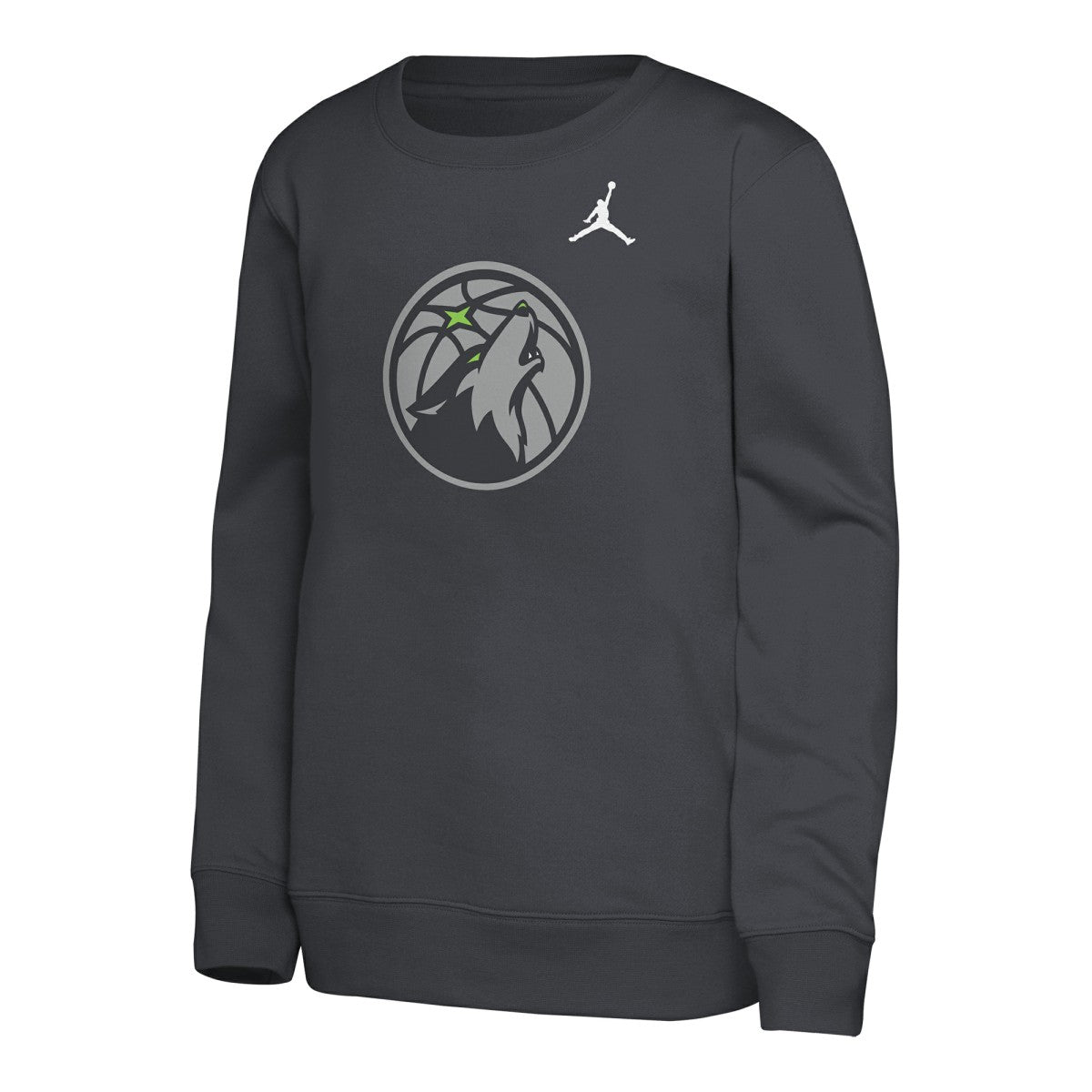 Minnesota Timberwolves Jordan Brand Youth Courtside Statement Edition Sweatshirt Gray